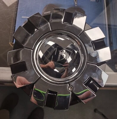 Black Ice Wheels Chrome Center Cap # C-VB4-C SJ712-22 - Image 1 of 2