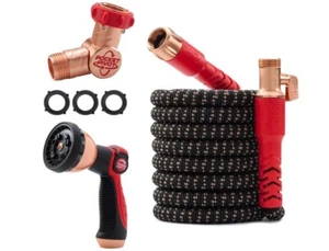 Pocket Hose Copper Head Expandable Garden Hose 50 FT, With New 360° Pocket Pivot - Picture 1 of 1