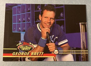 George Brett ~ 1993 Topps Stadium Club #424   Kansas City Royals ~ FREE SHIPPING