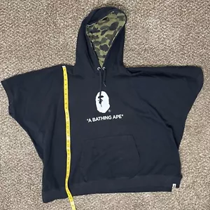 Felpa nera con cappuccio A Bathing Ape Pullover taglia:S - Foto 1 di 4