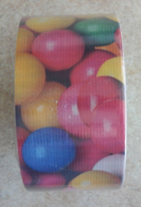 Neuf bonbons de fête multicolores scellés ruban de canard 1,88" x 10yd