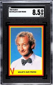 Fleer V #24 1984 Robert Englund Willies Our Friend SGC 8,5 casi nuevo+ ¡Freddy Krueger! - Imagen 1 de 2