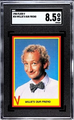 1984 Fleer V #24 Robert Englund Willies Our Friend SGC 8.5 NM+ Freddy Krueger! - Image 1 of 2