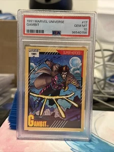 1991 Marvel Universe Gambit #17 PSA 10 GEM MINT Low POP! - Picture 1 of 2