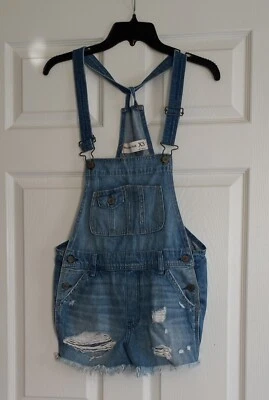 Mono vaquero de mezclilla envejecido Abercrombie & Fitch talla XS Foto 1 de 4