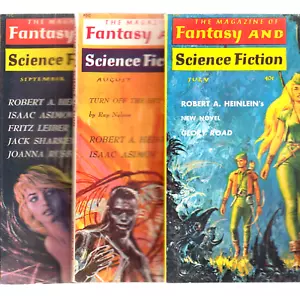MAGAZIN OF FANTASY & SCIENCE FICTION 7, 8 & 9 1963 (GLORY ROAD Heinlein) - Bild 1 von 11
