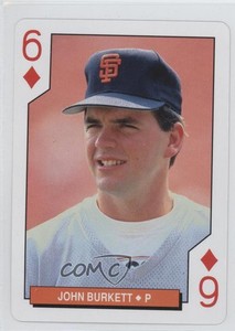 1994 Bicycle San Francisco Giants Playing Cards Box Set John Burkett #6D