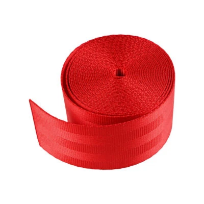 Cinto de segurança retrátil 3,6M carro caminhão correia vermelha universal - Imagem 1 de 4