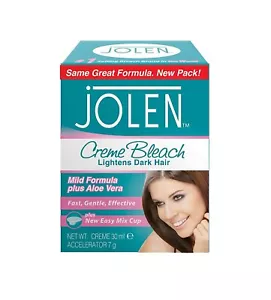 NEW Jolen Creme Bleach Mild - Lightens Excessively Dark Hair 30ml - Picture 1 of 1
