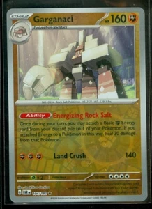 Pokemon Garganacl 104/182 Paradox Rift - RARE Rev Holo - - MINT - Bild 1 von 1