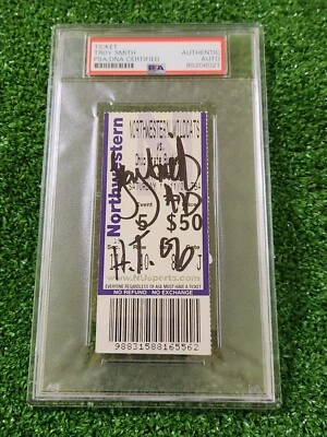 TROY SMITH SIGNED Autographed Ohio STATE  TICKET  06 HEISMAN Winner PSA Slabbed - Image 1 of 2