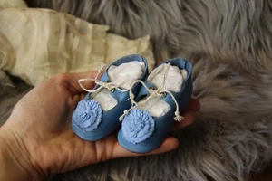 Scarpe in pelle per bambola antica ~ Kestner Jumeau Bru Jne 3 1/4" (82 mm) #262 Dolantik - Foto 1 di 9