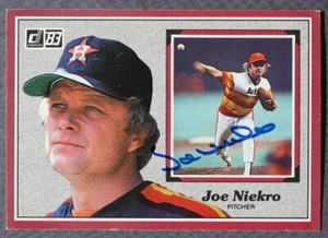 Houston Astros Star Joe Niekro signed / autographed 1983 Donruss BIG card RARE-- - Picture 1 of 1