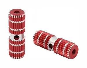 BMX BIKE FOOT PEG PEGS 3/8" 3/8 AXLE 24T OR 26T RED 3" long - Picture 1 of 1