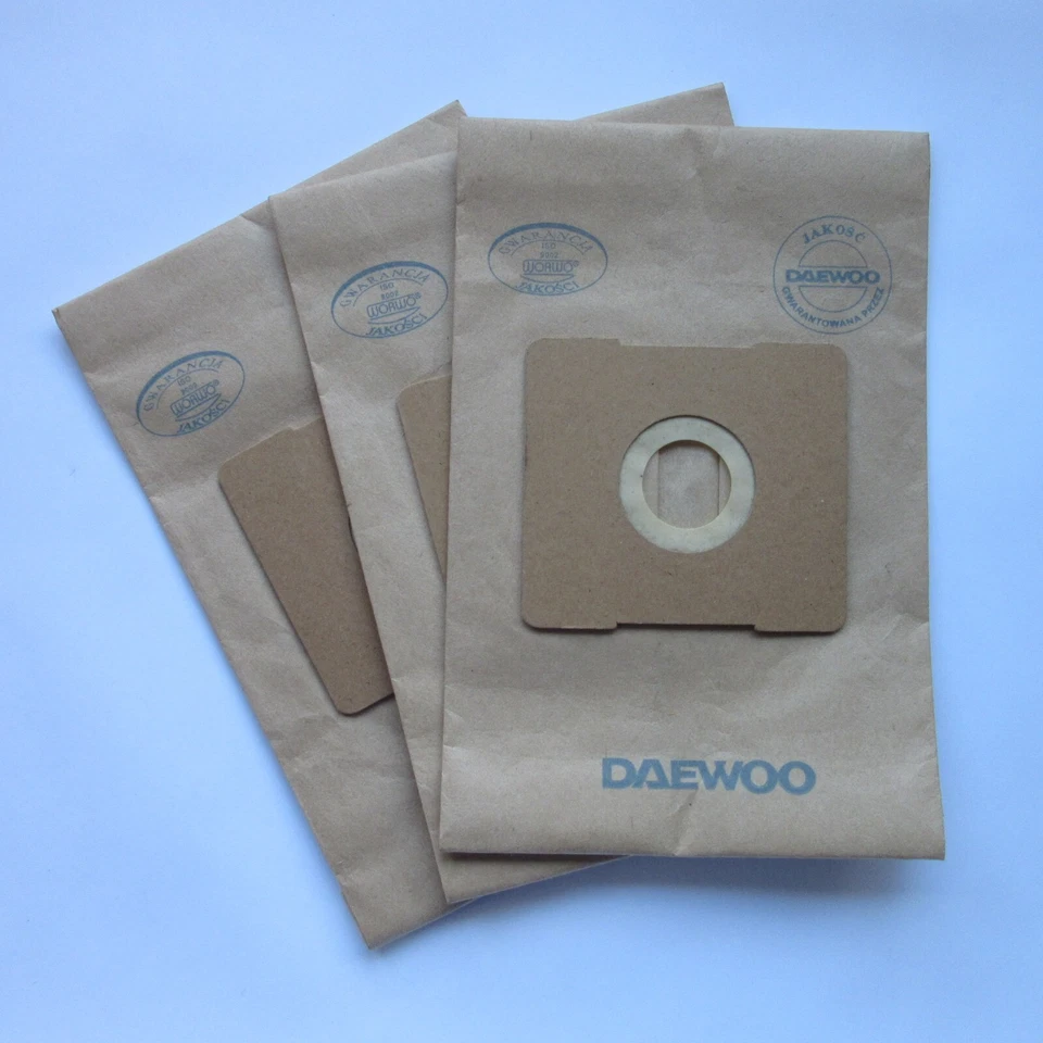 3x Genuine Daewoo Vacuum Cleaner Dust Bags - Image 1 of 1