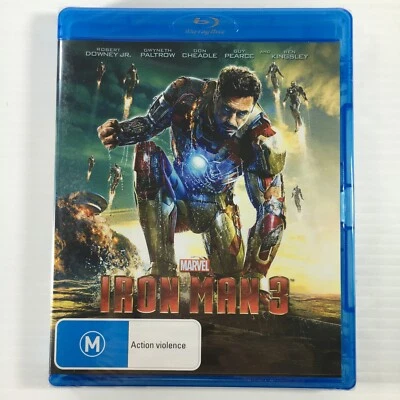 Iron Man 3 Blu-ray Regions A B C Bluray Blu ray SEALED TRACKED Robert Downey Jr - image 1 of 4