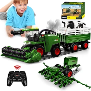 Mietitrebbia Telecomandata, RC Trattore Telecomandato per Bambini, 2,4 Hz Mietit - Foto 1 di 12