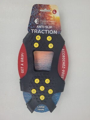 Crescent Moon Anti Slip Traction Shoe Covers Snow Ice Hike Trail Running Size L - Image 1 of 4