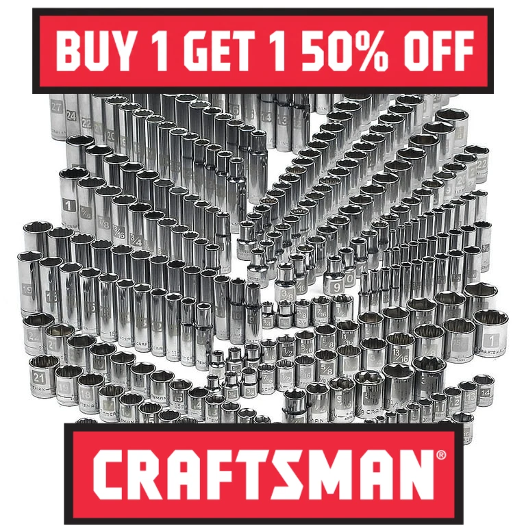 NEW CRAFTSMAN Socket 1/4" 3/8" 1/2" Drive All Sizes SAE Metric Deep Shallow 6 12 - Image 1 of 1