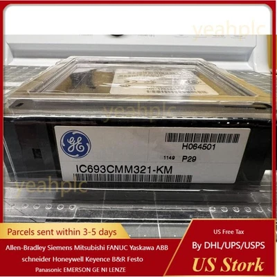 NEW GE Fanuc IC693CMM321-KM 90-30 Series Ethernet Interface Controller - Image 1 of 4