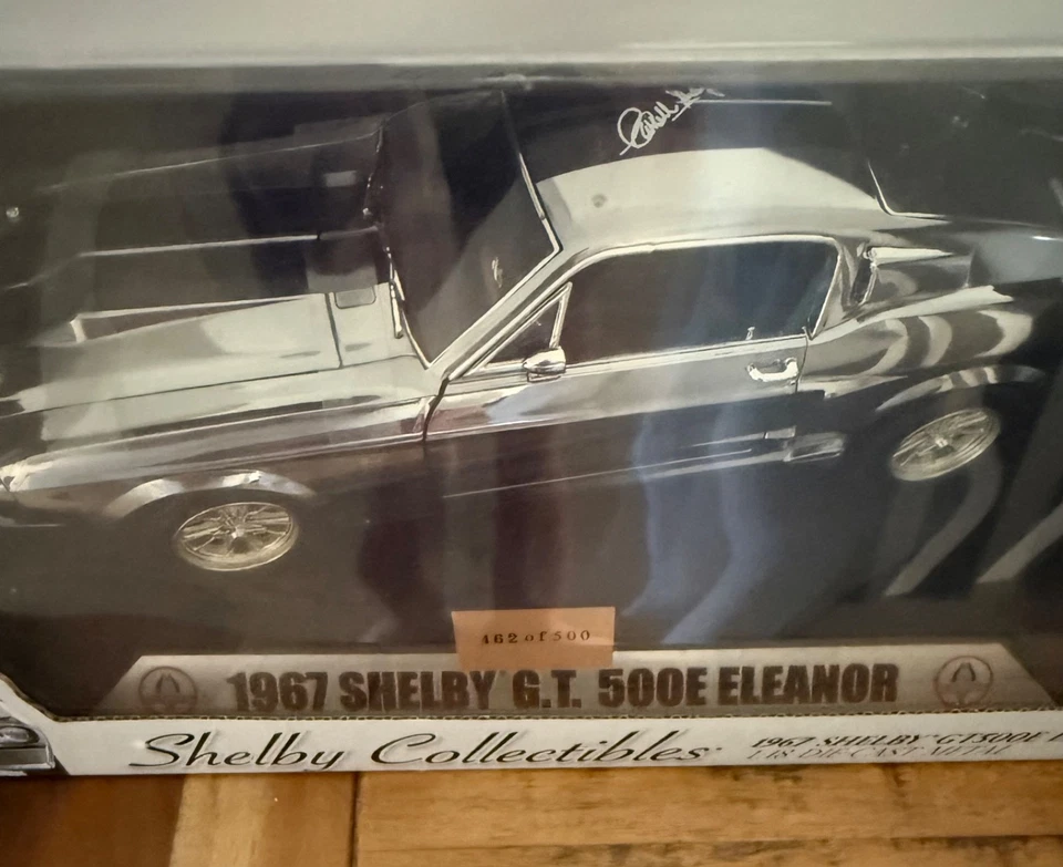 1:18 chrome "Eleanor" signed by Carroll Shelby 462 of 500 Limited edition - Image 1 of 4