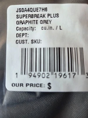 SUPER BREAK PLUS MOCHILA CINZA GRAFITE - Imagem 1 de 3