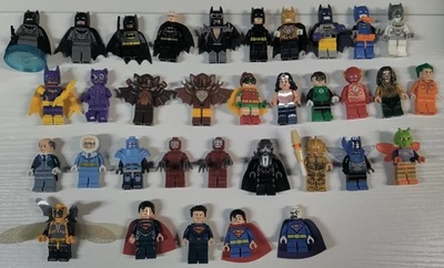 Lot of 34 LEGO DC Superheroes Supervillains Batman Superman Alfred Mr. Freeze - Image 1 of 4