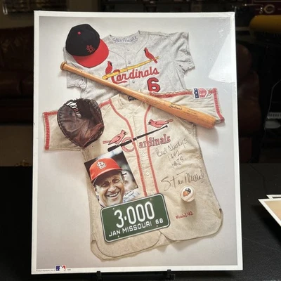 STAN "The Man" MUSIAL 1993 MLB 11 x 14  Poster Print No. 12 Cardinals - Sealed - Image 1 of 2