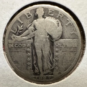 1926 Philadelphia Standing Liberty Quarter 90% Silver US Coin - Picture 1 of 2
