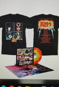Kiss Unmasked 45th Anniversary Premium Color LP Poster & Shirt XL Preorder - Picture 1 of 3