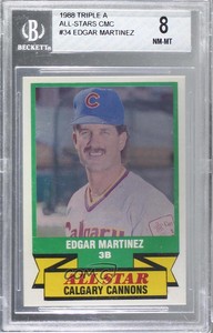 1989 CMC AAA All-Stars/Future Stars Edgar Martinez #34 BGS 8 HOF