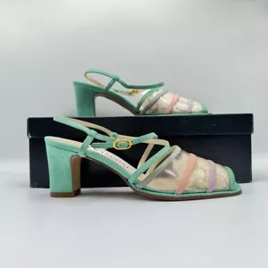 Rangoni Firenze Women's Dress Shoe Pastel Stripes Size 6 Made in Italy - Picture 1 of 6