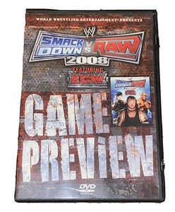 WWE Presents Smack Down vs. RAW Featuring ECW Game Preview, 2008, Wrestling DVD - Foto 1 di 5