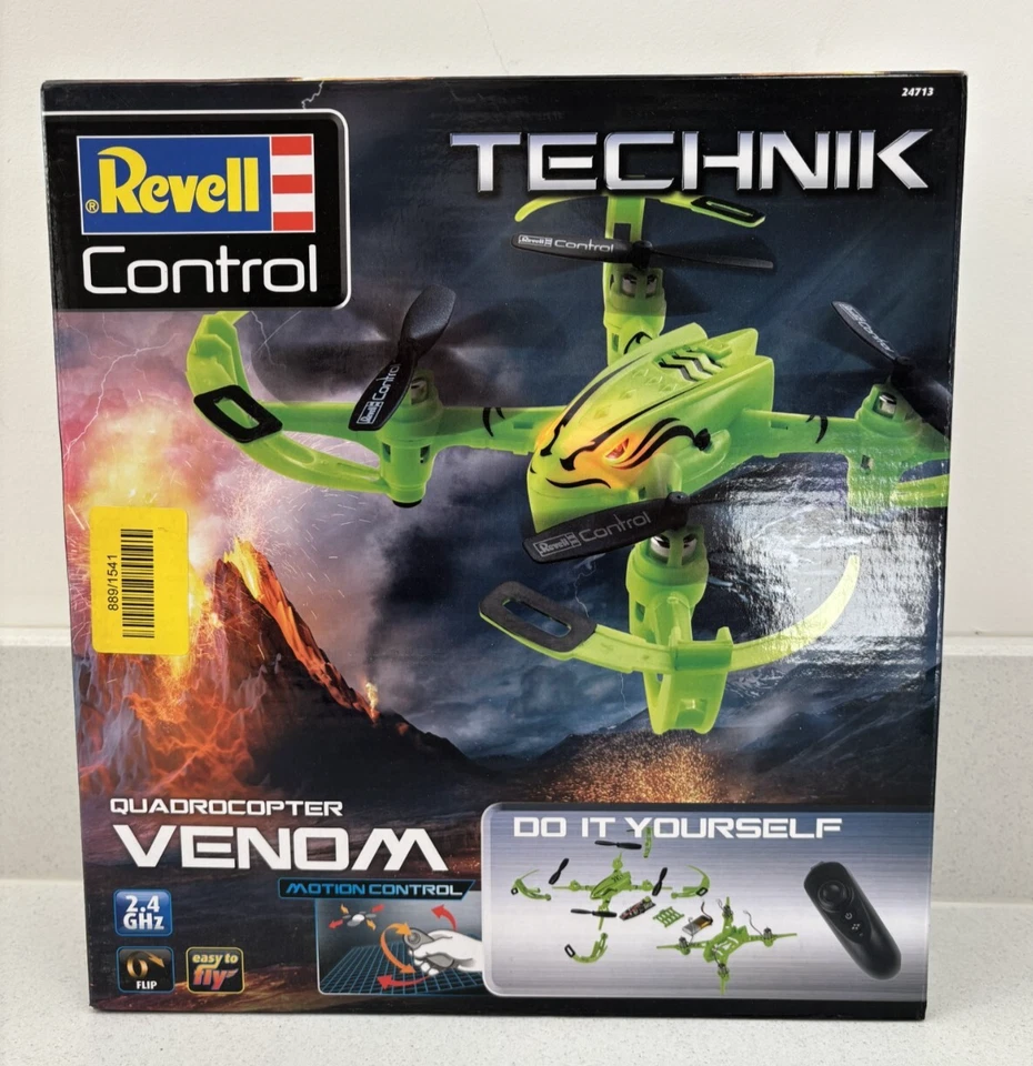 Revell Control Technick Kids Toy Venom Build Your Own Quadcopter Drone Brand New - Image 1 of 2
