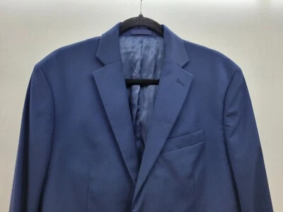 Mango Man Tailored Slim Fit Mens Suit Jacket Blazer Sz 42 Navy Blue 3832 - Image 1 of 4