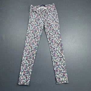 Levi’s Girls Floral Knit Jeans Size 10 Reg Skinny Fit Multicolor Stretch Pants - Picture 1 of 11