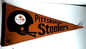 Vintage Pittsburgh Steelers NFL  Pennant - Picture 1 of 1