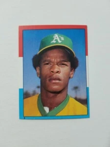 Pegatina de béisbol Rickey Henderson 1982 Topps #8 Oakland Athletics - Imagen 1 de 2