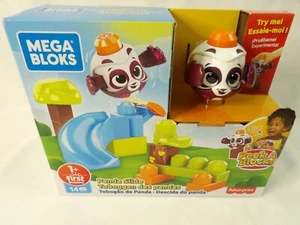 Fisher Price Mega Bloks Peek A Blocks Panda Slide Building Set - Picture 1 of 5