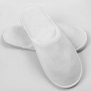 10 pairs High Quality Coral Fleece Towelling Hotel Slippers Closed Toe Terry Spa - Picture 1 of 6