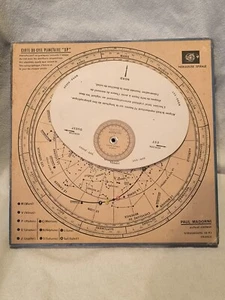 Ancienne Carte Du Ciel Planétaire SP De Paul Madorni Objet Vintage Collection - Foto 1 di 13