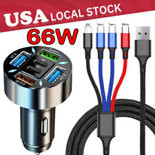 66W Super Fast Car Charger Adapter & Cable For Samsung A73 A53 A33 A13 5G A03s