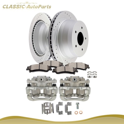 Rear Brake Calipers & Rotors and Ceramic Pads For 1998-2004 Chevrolet ...