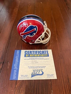 Mini Casco Firmado LEE EVANS AUTÓGRAFO MINI CASCO LOA Buffalo Bills Foto 1 de 4