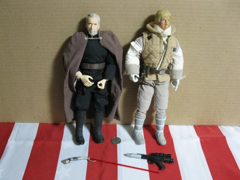 Star Wars 1/6 Scale 12" Count Dooku and Luke Skywalker Cover