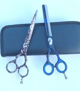 PROFI BARBER HAARSCHNEIDE + AUSDÜNNUNGSSCHERE BARBERSCHERE SET 6,5" - Bild 1 von 4