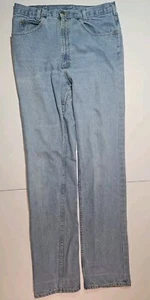Pantalones de mezclilla azul de pierna recta lavado claro OshKosh para hombre talla 34x36 hechos en EE. UU. - Imagen 1 de 13