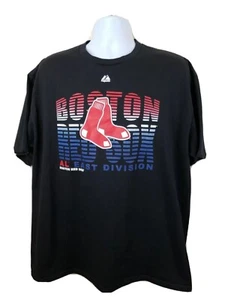 Camiseta Oficial MLB Boston Medias Rojas Negro Rojo Blanco Azul Diseños Majestic XL  - Imagen 1 de 5