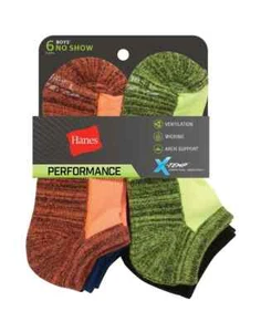 Paquete de 6 calcetines Hanes® Everyday Active NO SHOW para niño "SOPORTE ARCO" - Imagen 1 de 7