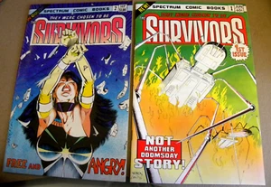 Rare Indy Spectrum 1983 SURVIVORS #1 & #2 (of 4) qq - Picture 1 of 9
